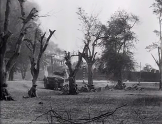 Stuart tank supports the attack on Fort Dufferin, 10th March 1945