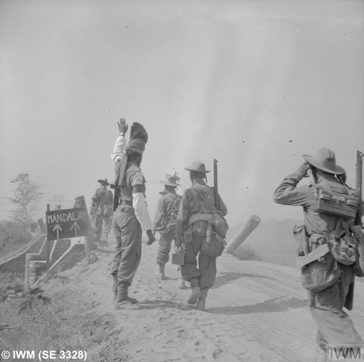 Gurkhas advance to Mandalay 1945