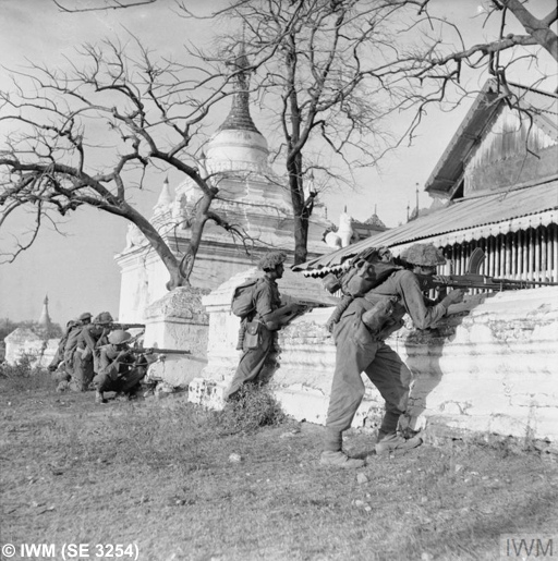 Indian infantry in Mandalay 1945