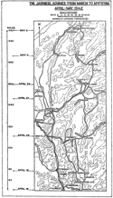 Japanese advance from Mawchi to Myitkyina