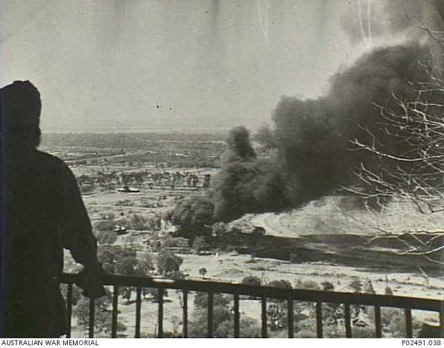 The racecourse and cemetery area, Mandalay 1945